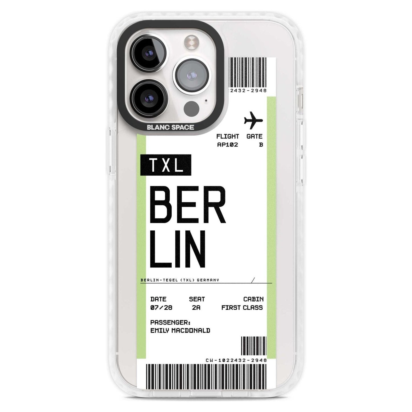 Personalised Berlin Boarding Pass