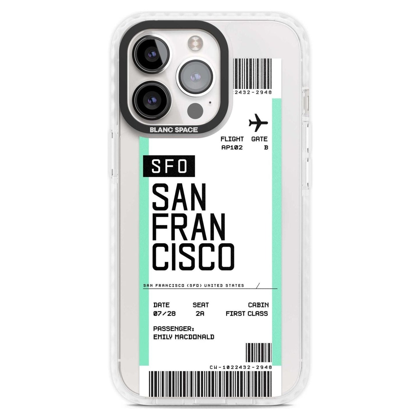 Personalised San Francisco Boarding Pass