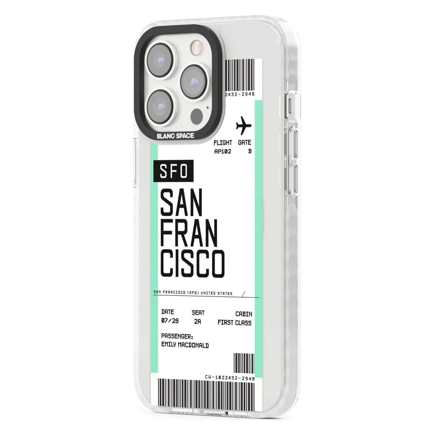 Personalised San Francisco Boarding Pass