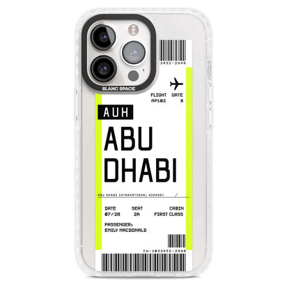 Personalised Abu Dhabi Boarding Pass