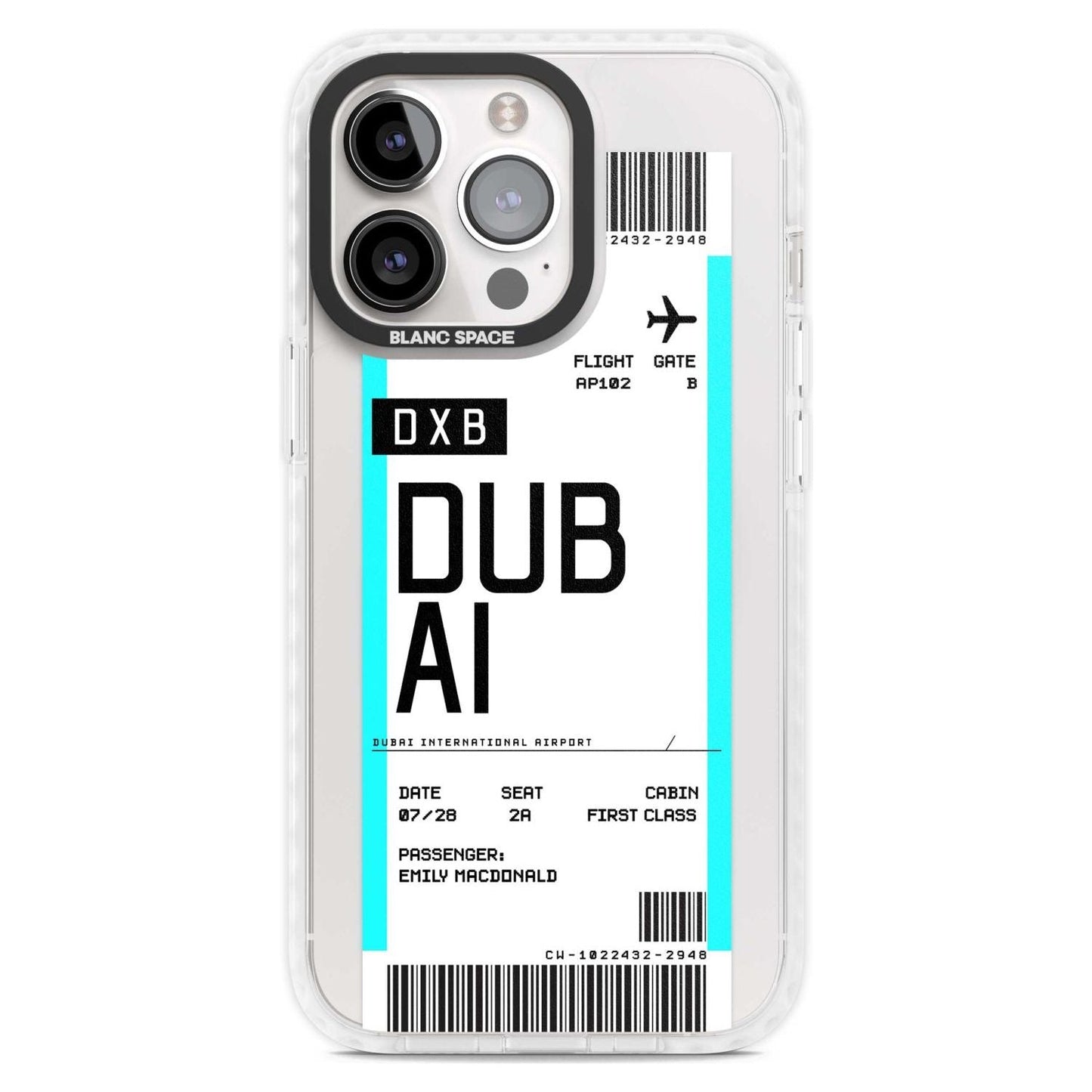 Personalised Dubai Boarding Pass