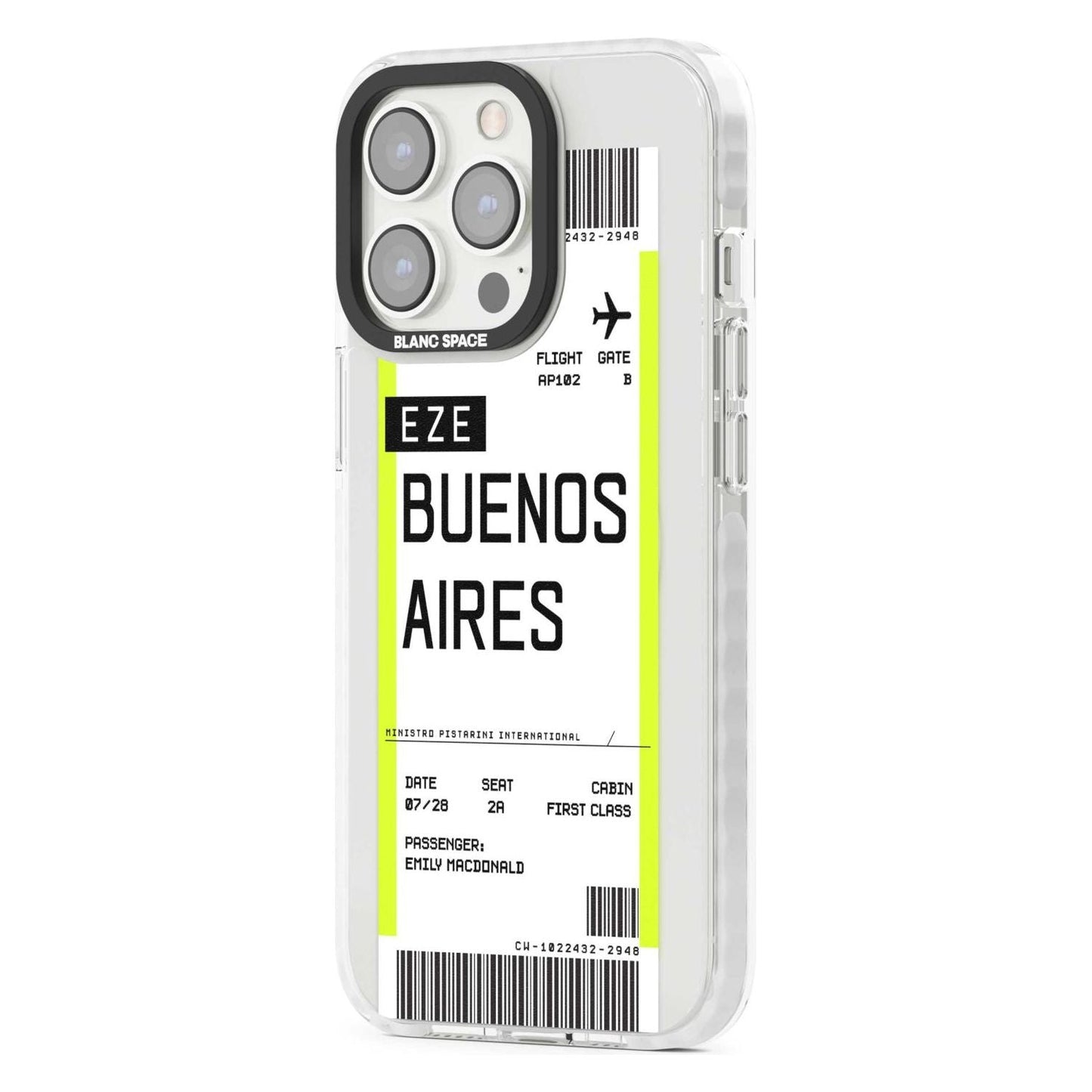Personalised Buenos Aires Boarding Pass