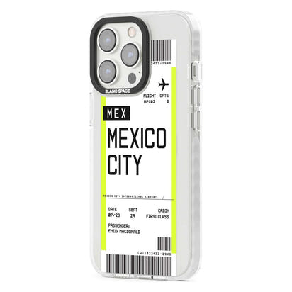 Carte d'embarquement personnalisée pour Mexico