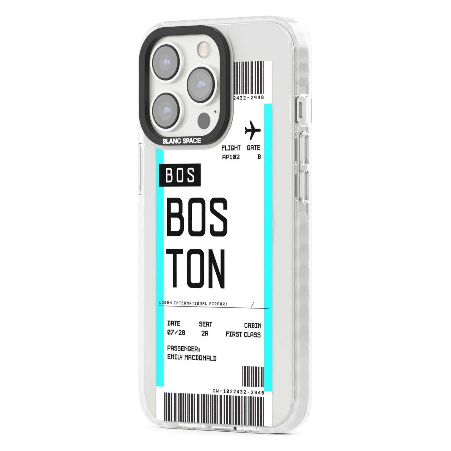 Personalised Boston Boarding Pass