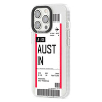 Personalised Austin Boarding Pass