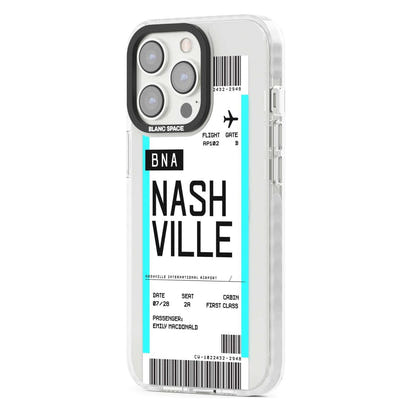Carte d'embarquement personnalisée pour Nashville