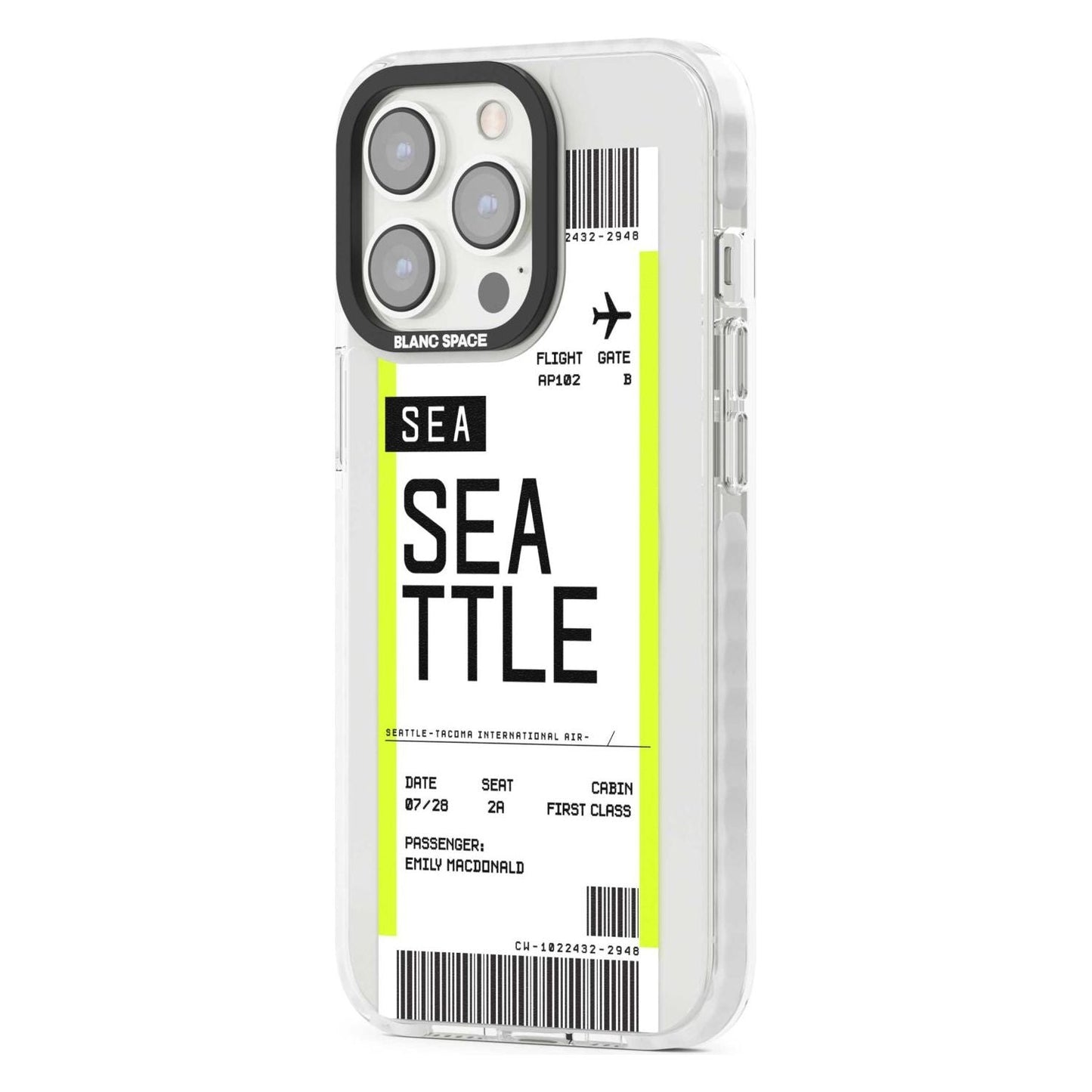 Personalised Seattle Boarding Pass