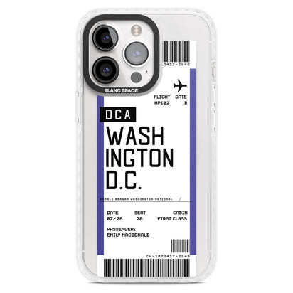 Personalised Washington D.C. Boarding Pass