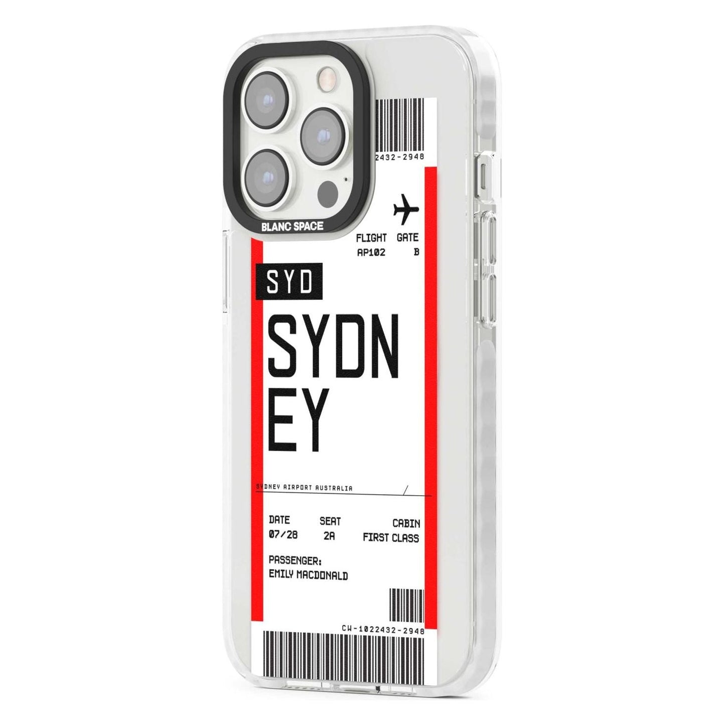 Personalised Sydney Boarding Pass