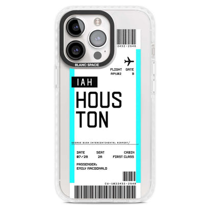 Personalised Houston Boarding Pass