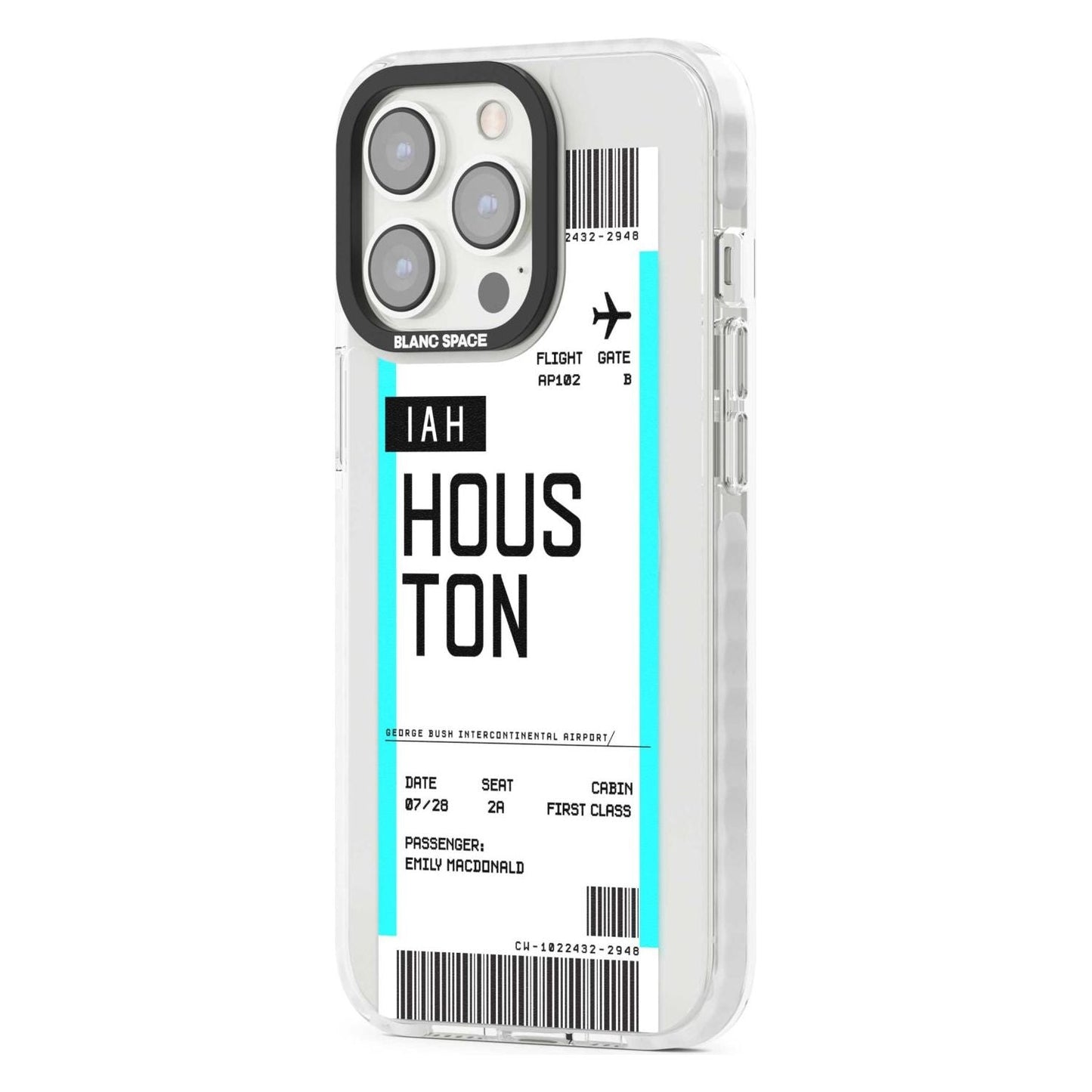 Personalised Houston Boarding Pass