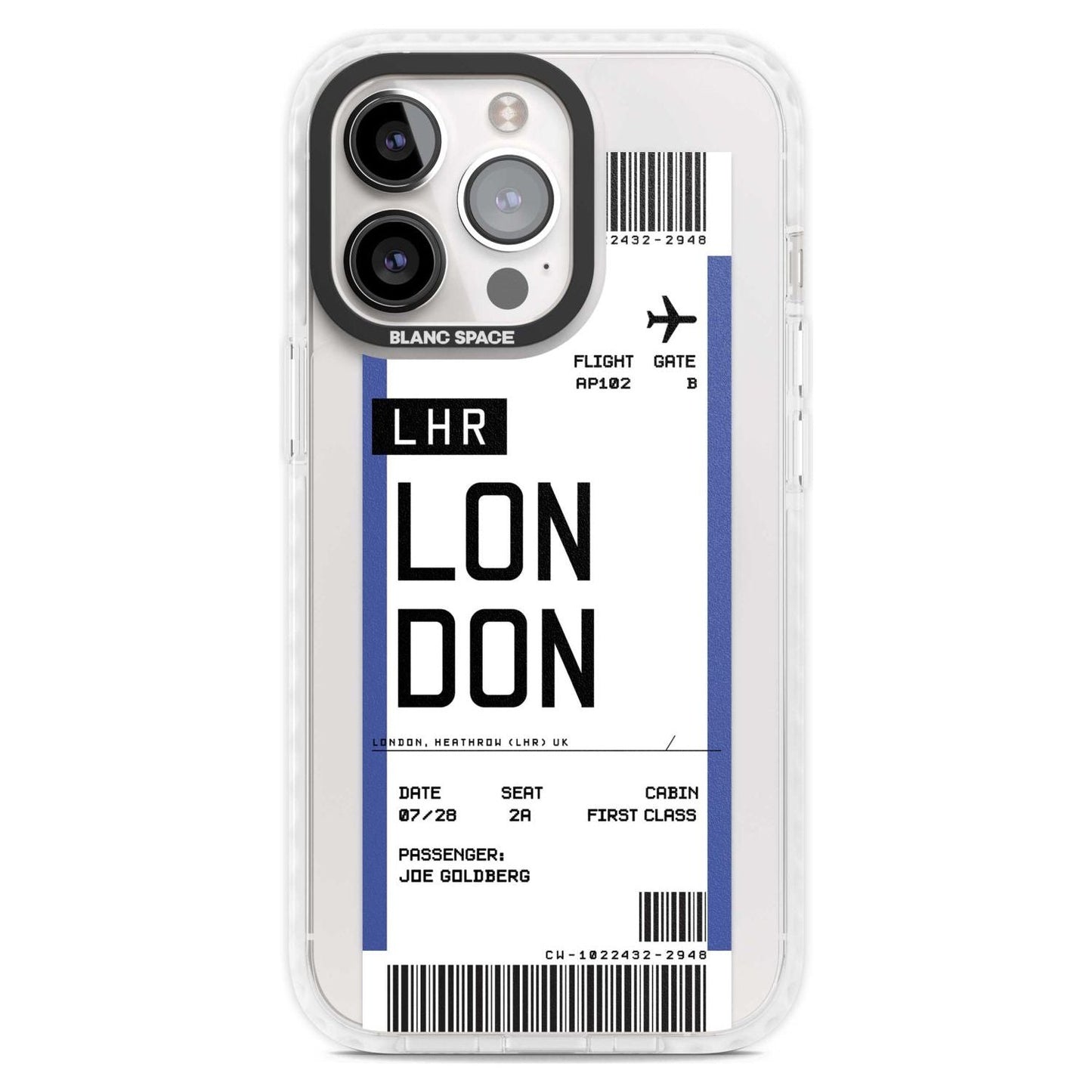 Personalised London Boarding Pass