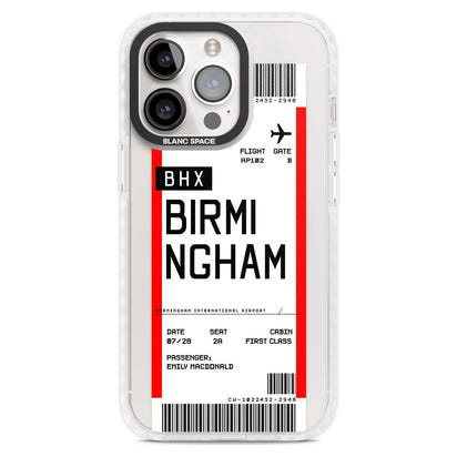 Personalised Birmingham Boarding Pass