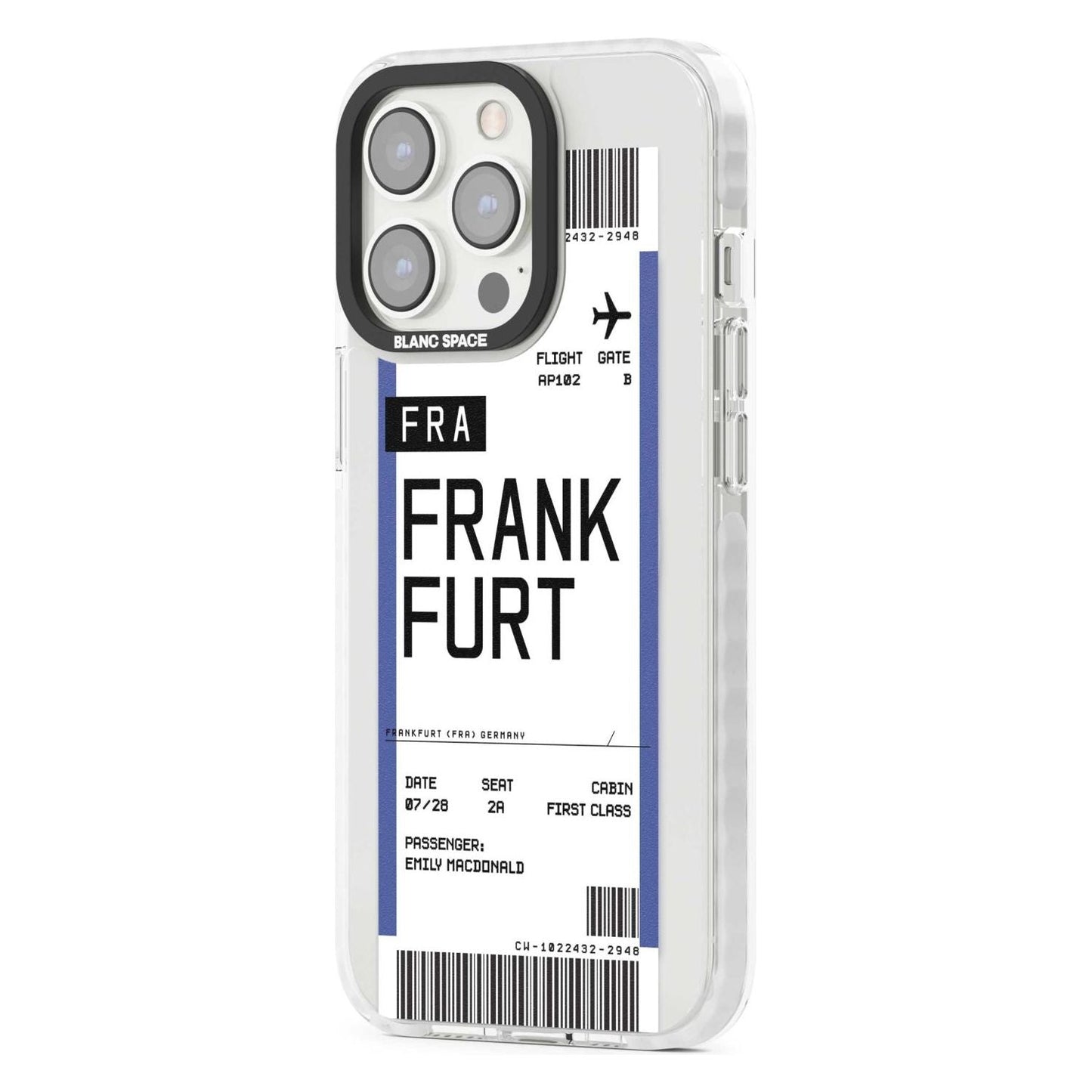 Personalised Frankfurt Boarding Pass