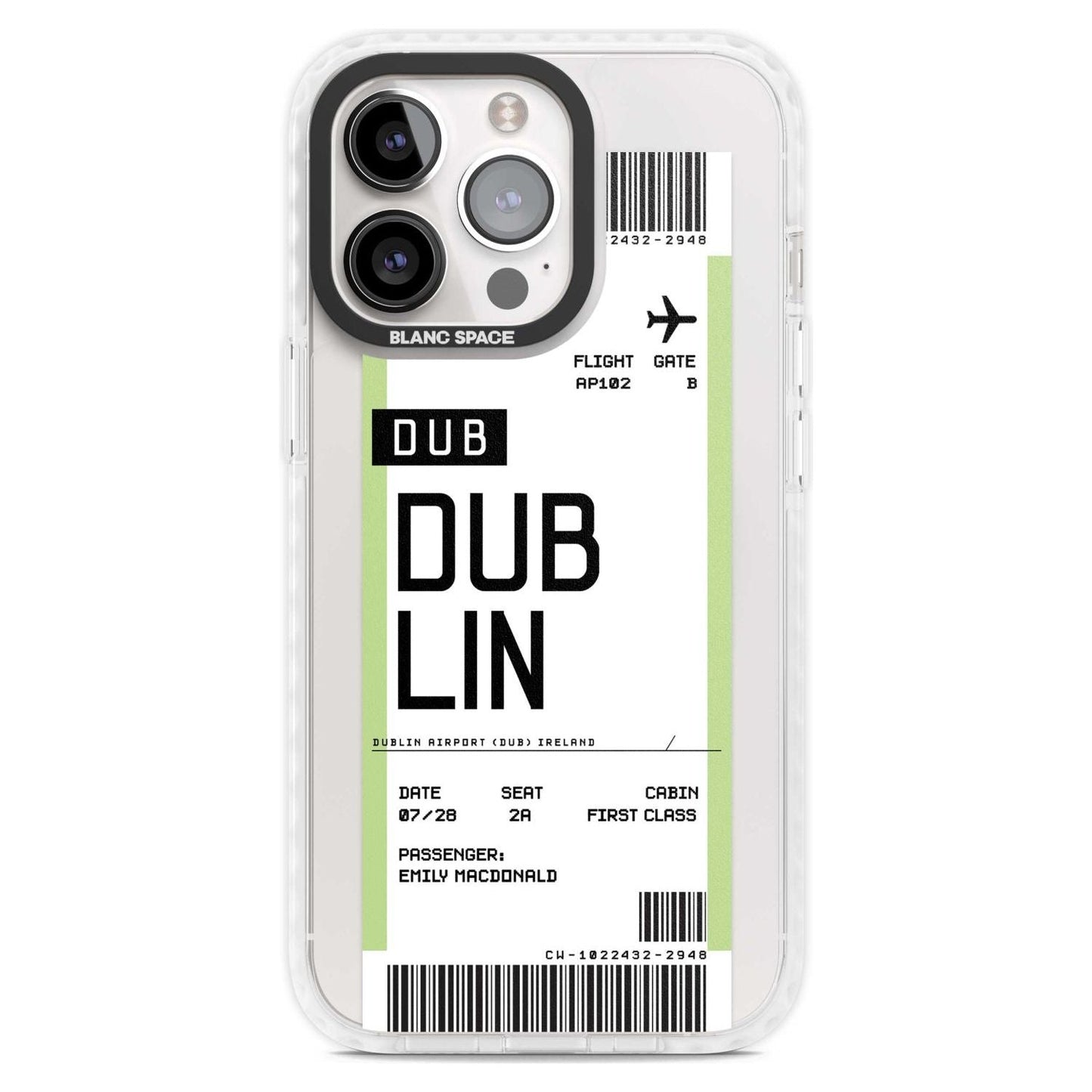 Personalised Dublin Boarding Pass