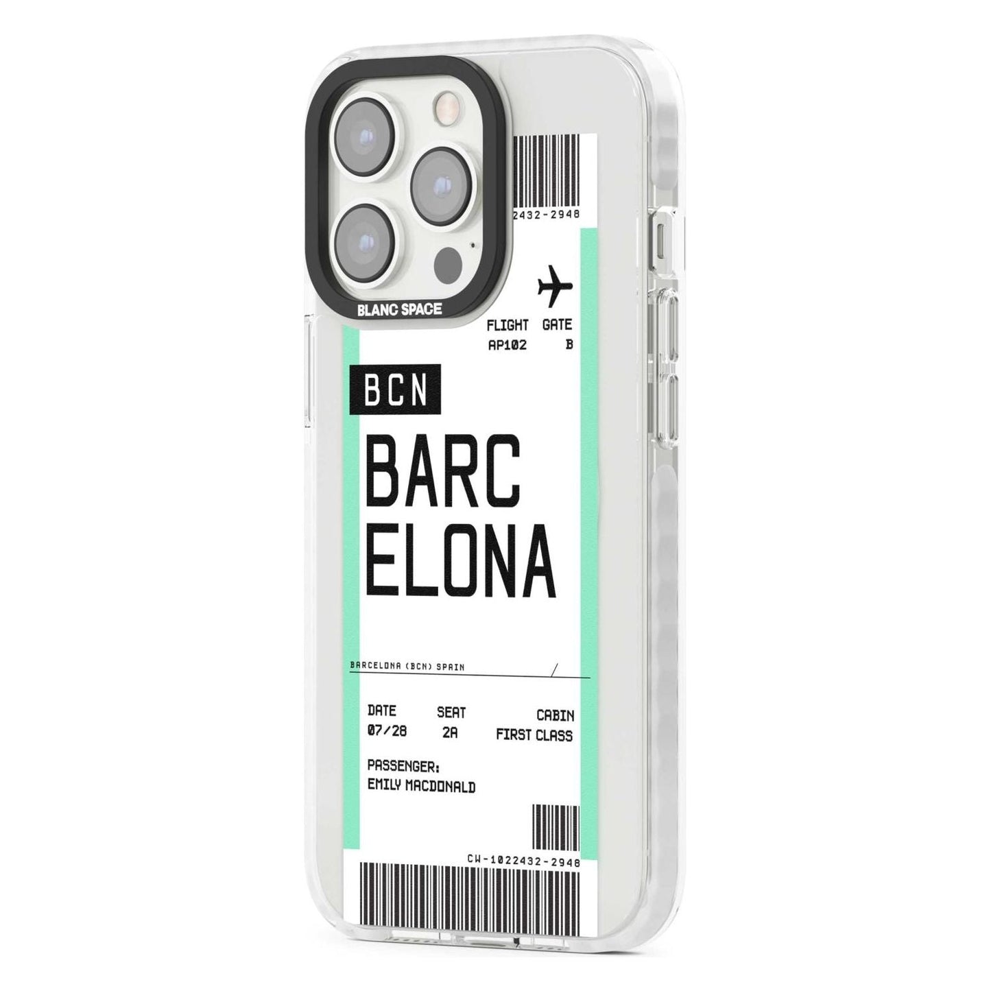 Personalised Barcelona Boarding Pass