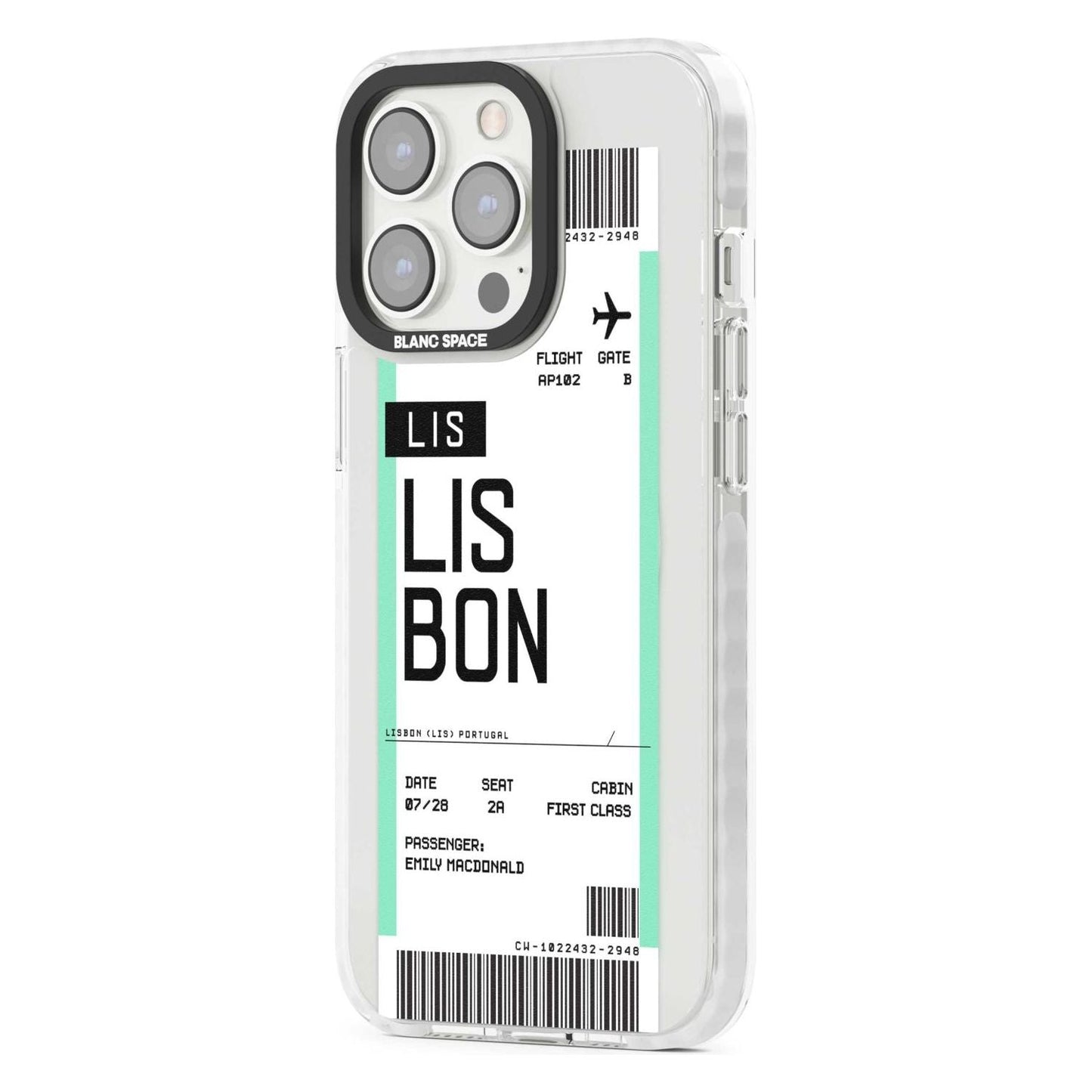 Personalised Lisbon Boarding Pass
