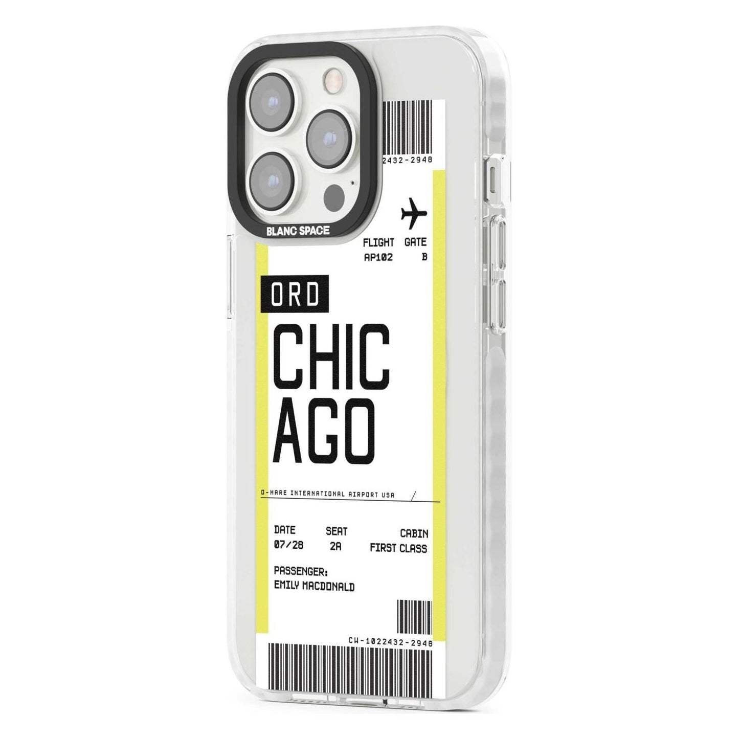 Personalised Chicago Boarding Pass