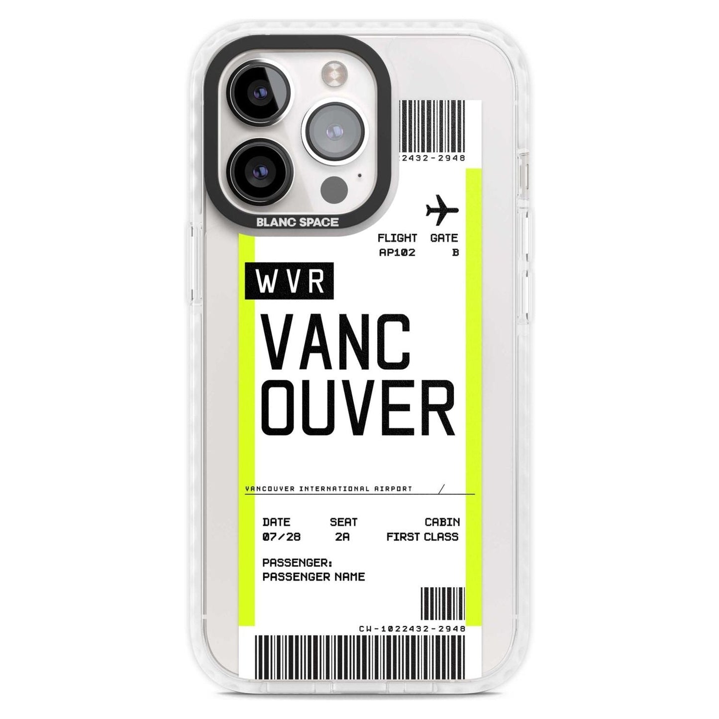 Personalised Vancouver Boarding Pass
