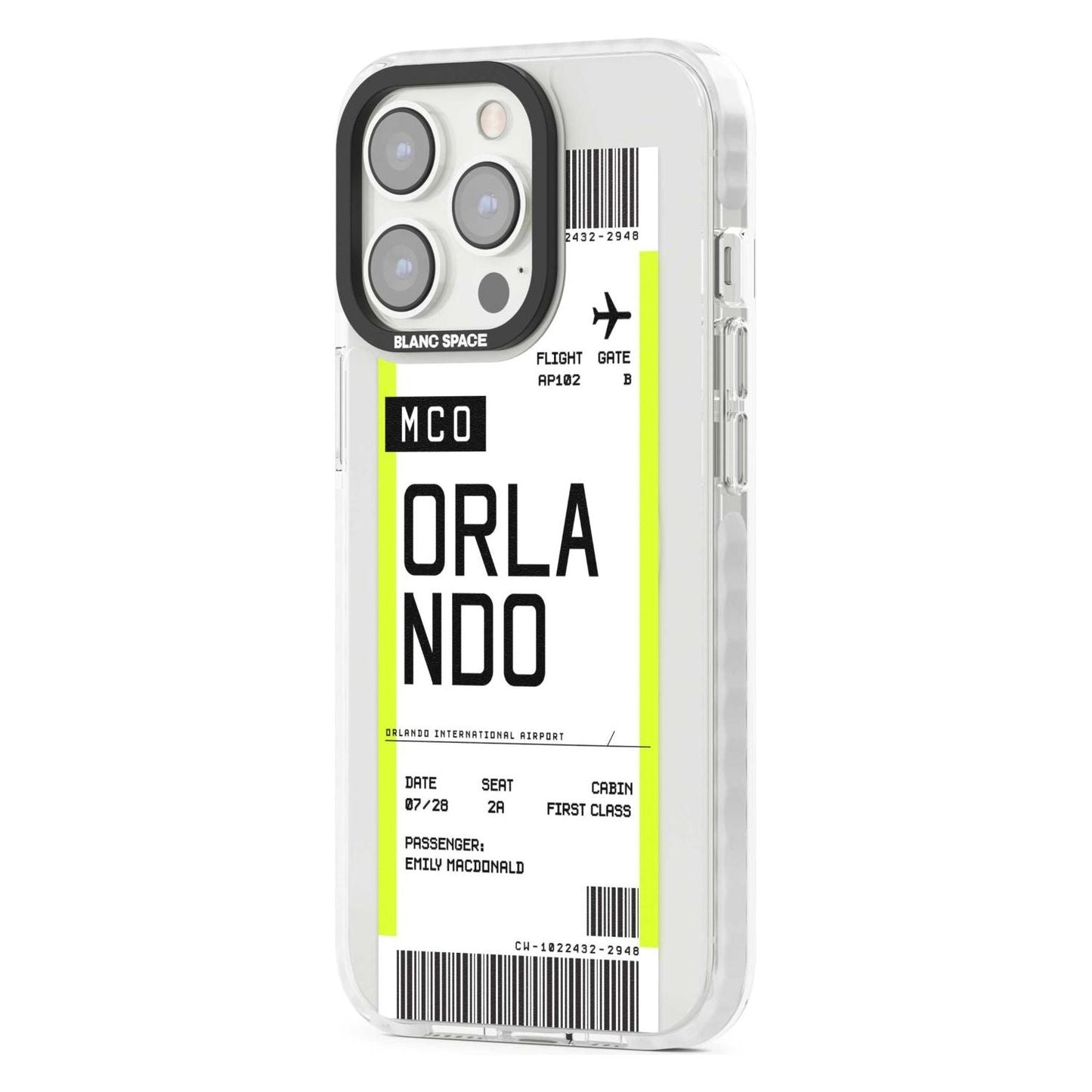 Personalised Orlando Boarding Pass