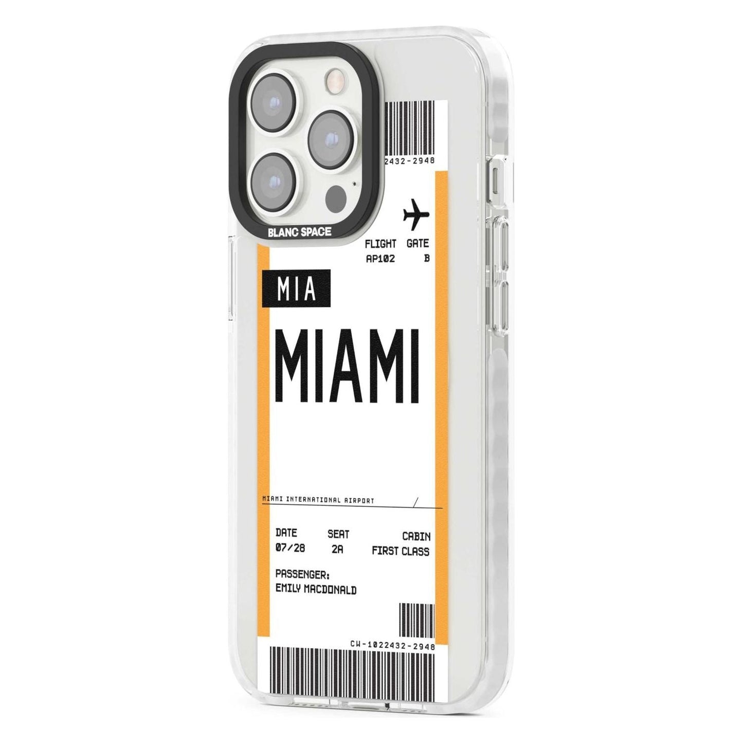 Personalised Miami Boarding Pass