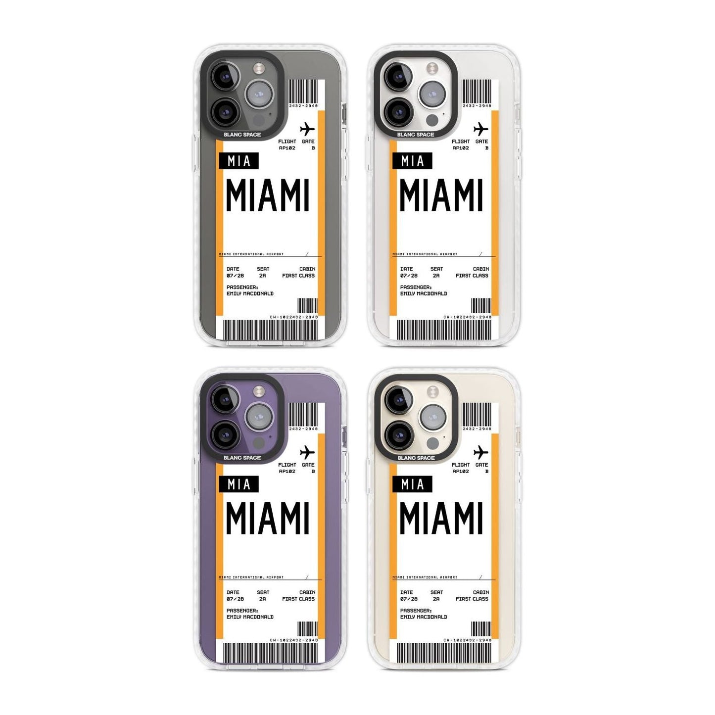 Personalised Miami Boarding Pass