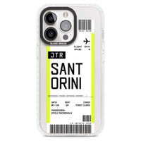 Personalisierte Bordkarte für Santorini
