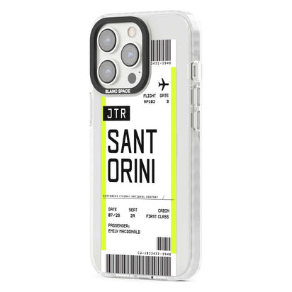 Personalisierte Bordkarte für Santorini