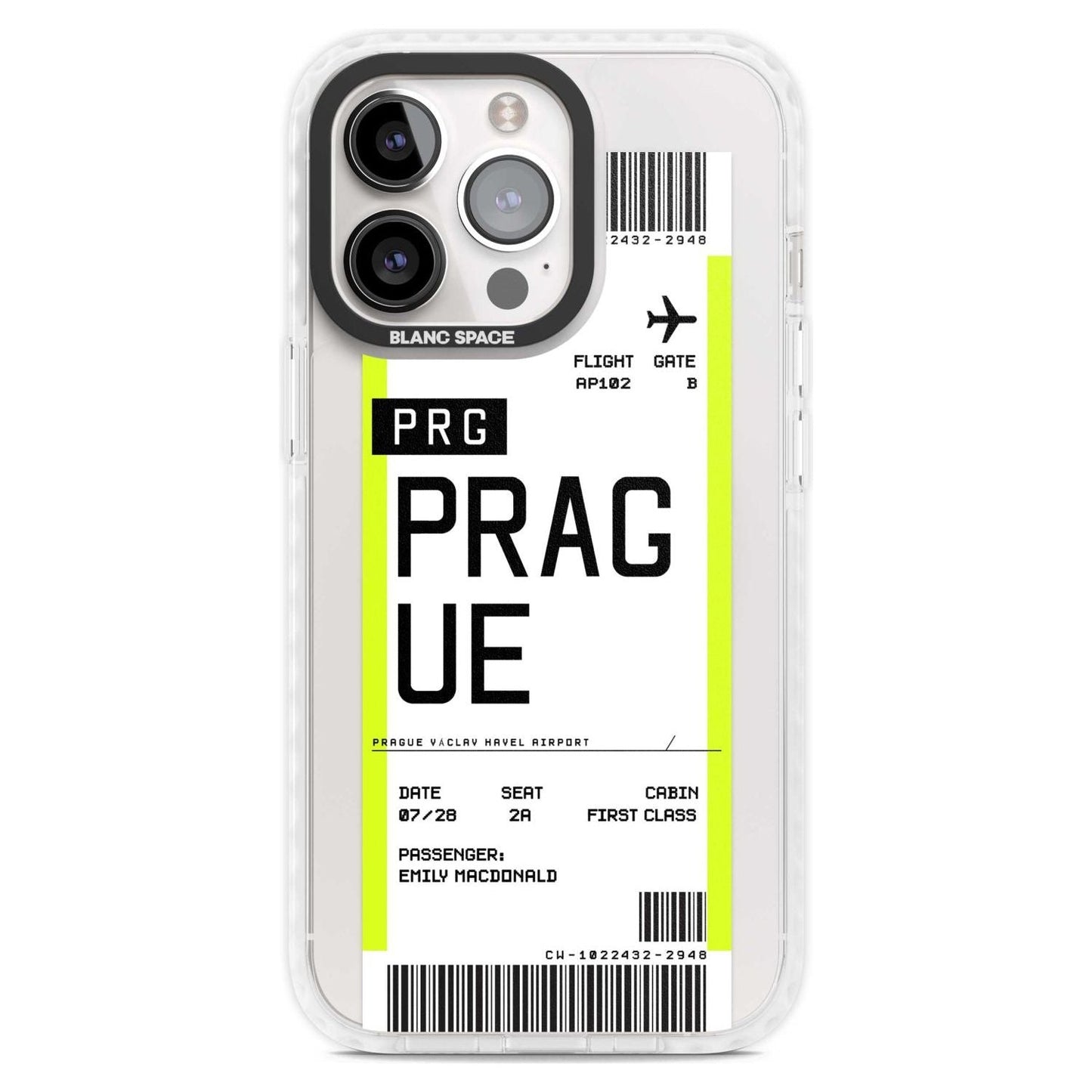 Personalised Prague Boarding Pass
