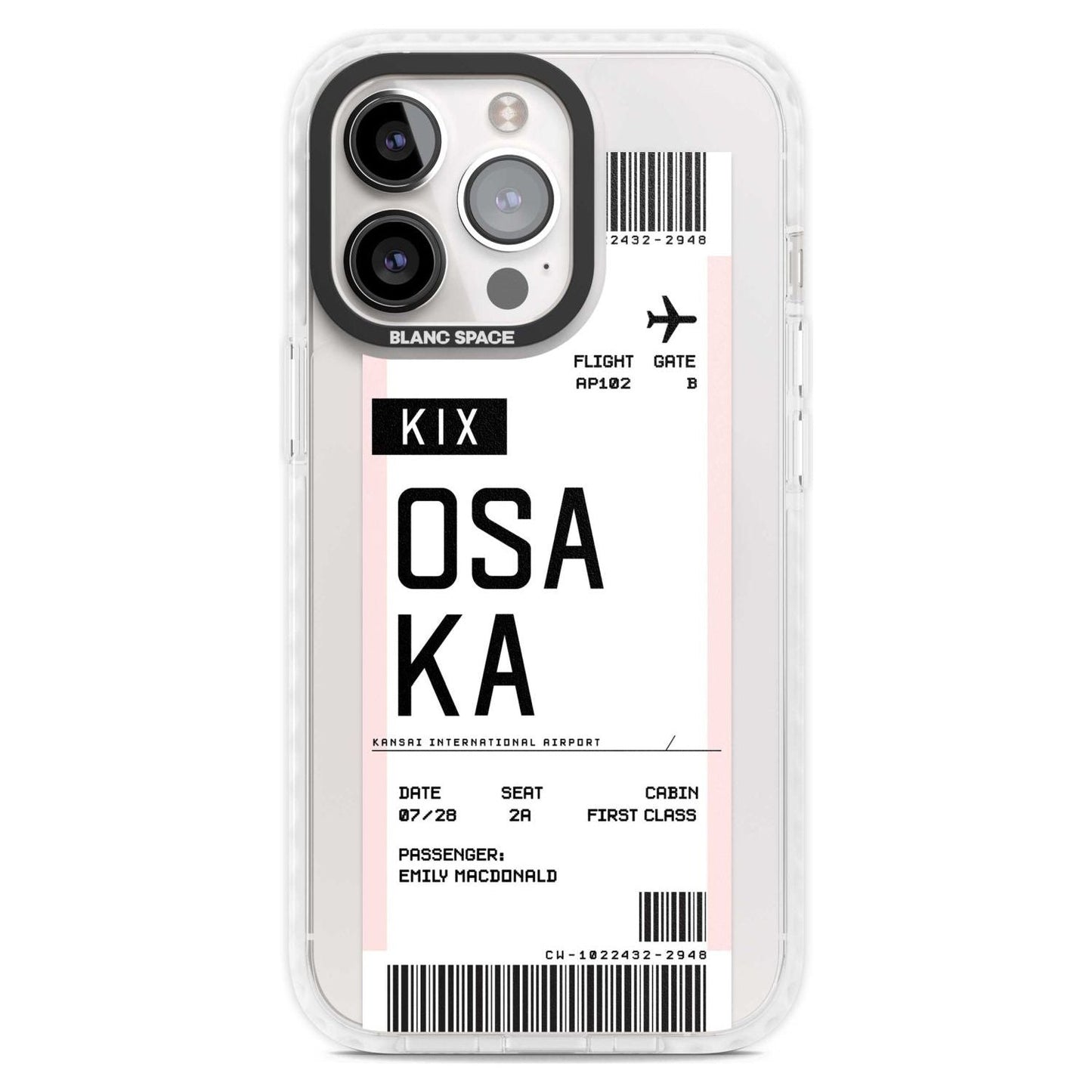 Personalised Osaka Boarding Pass