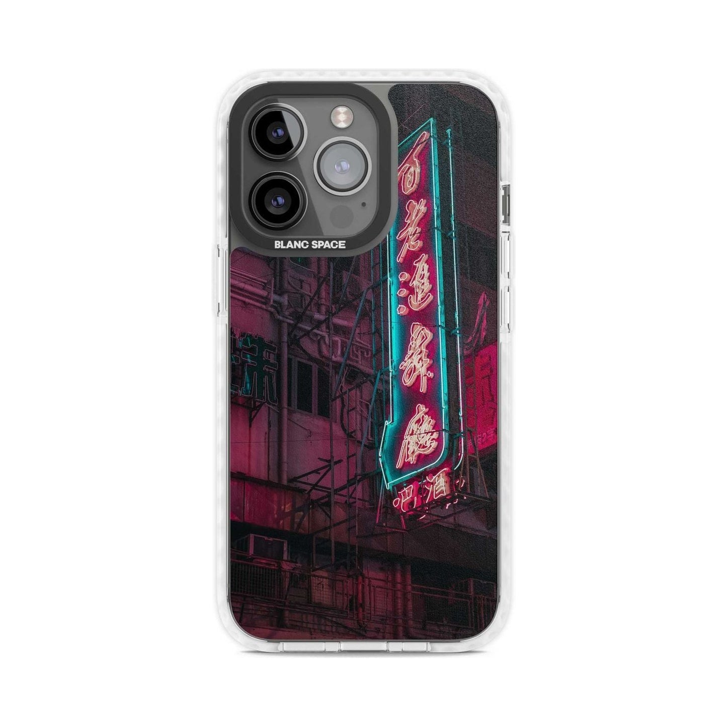 Neon-Kanji-Stadtbild