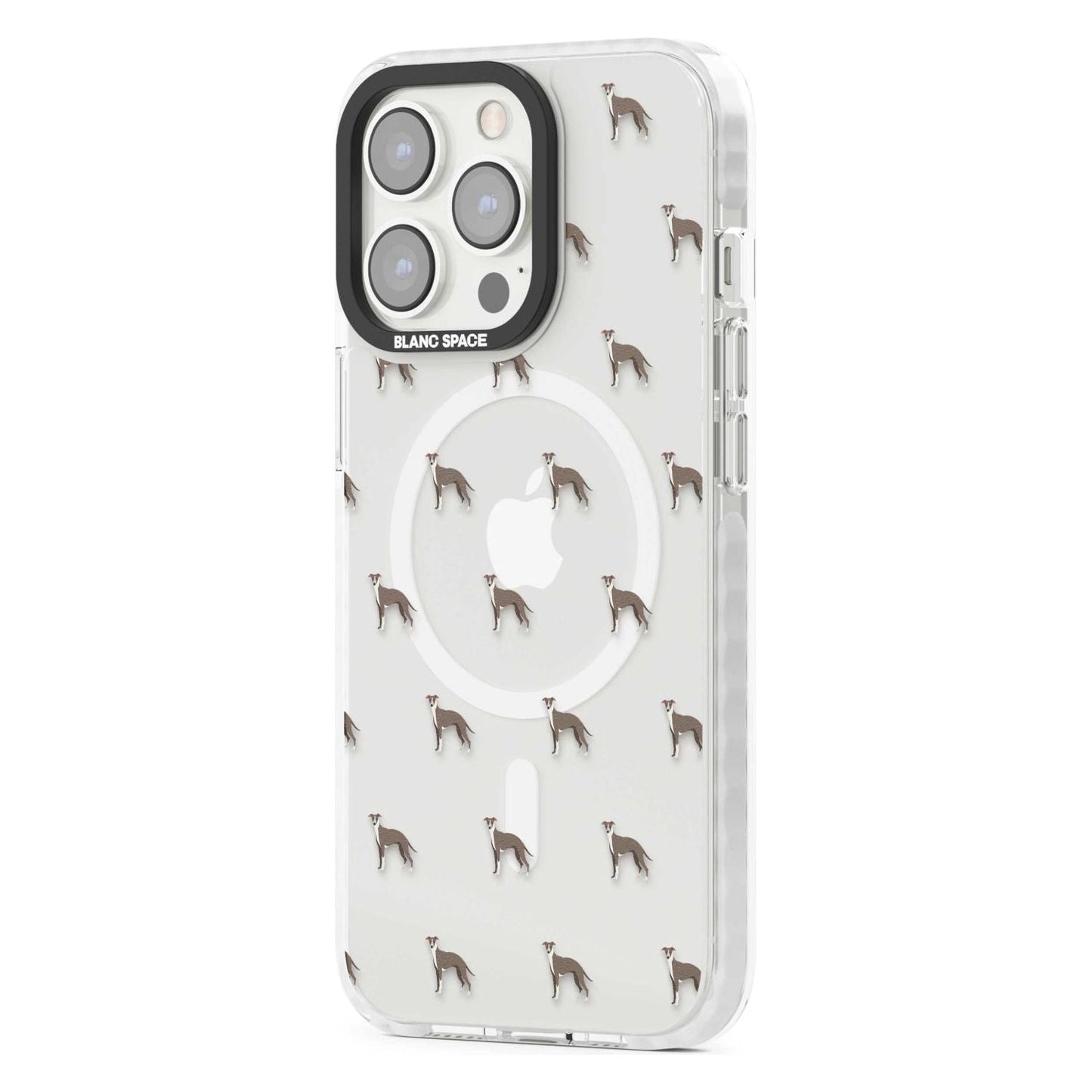 Motif de chien whippet transparent