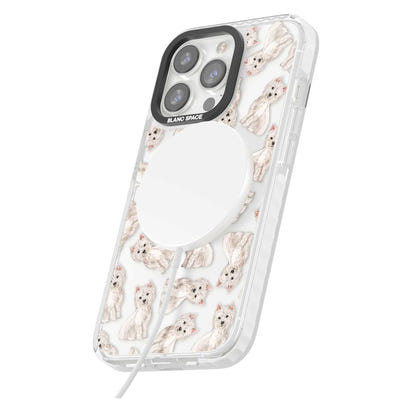 Motif de chien Westie