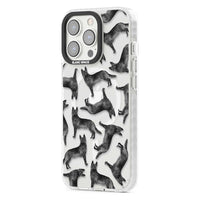 German Shepherd Pattern Black