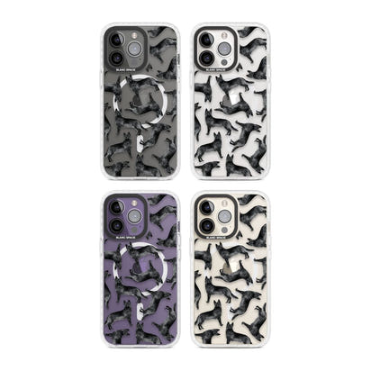 German Shepherd Pattern Black