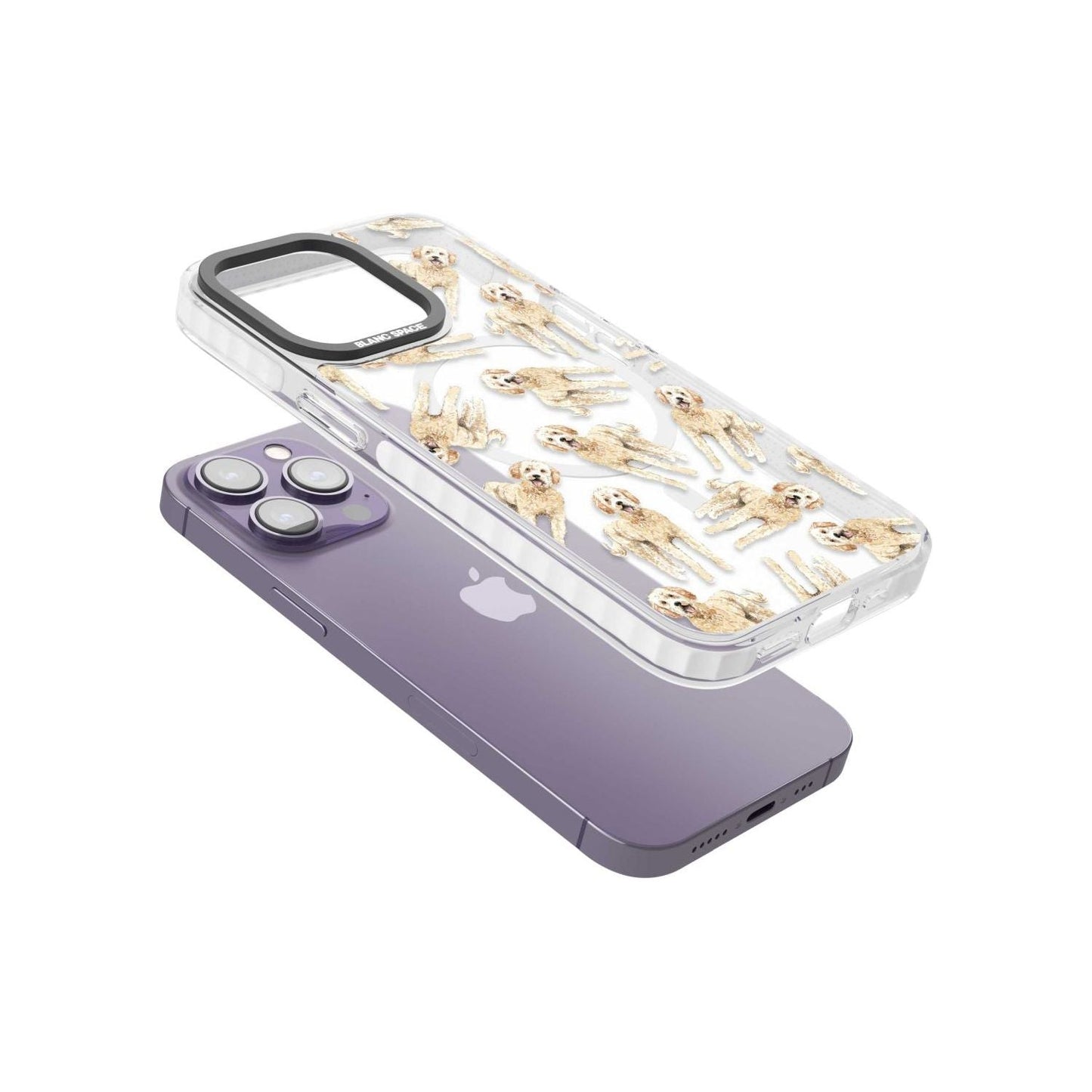 Goldendoodle Watercolour Dog Pattern