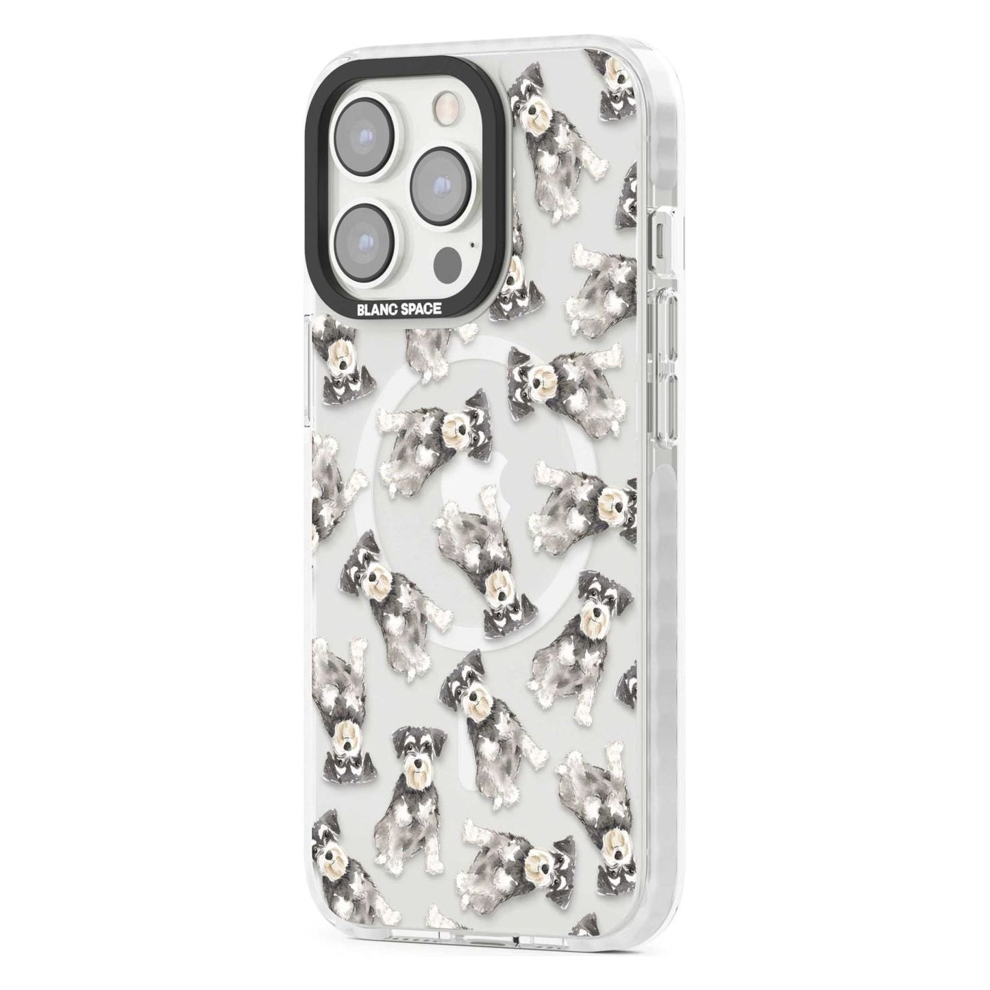 Aquarellzeichnung eines Zwergschnauzers