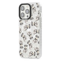 Aquarellzeichnung eines Zwergschnauzers