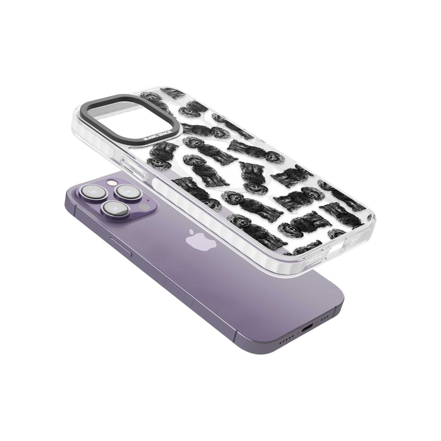 Black Cockapoo Watercolor