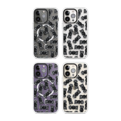 Black Cockapoo Watercolor