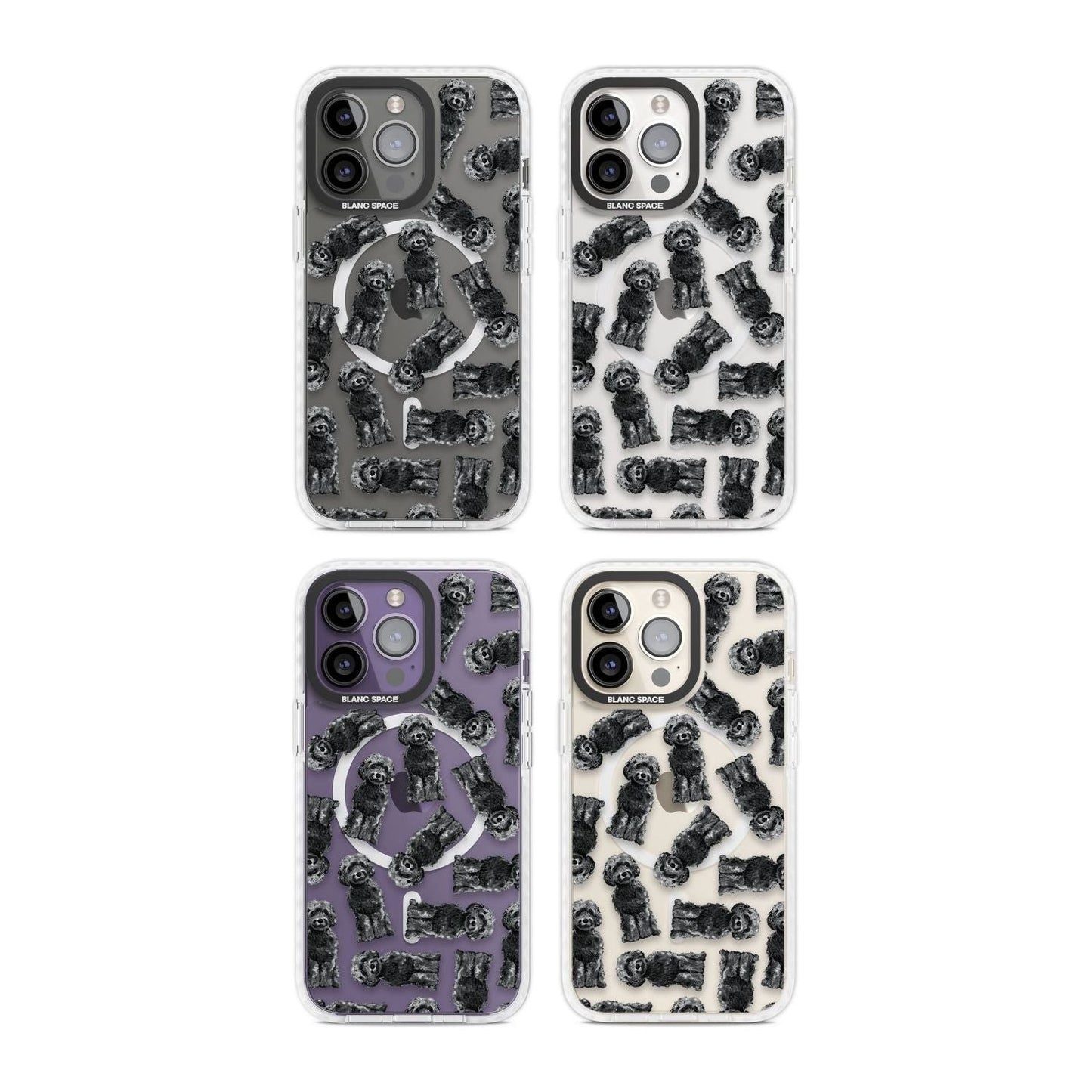 Black Cockapoo Watercolor