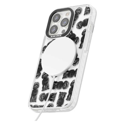 Black Cockapoo Watercolor