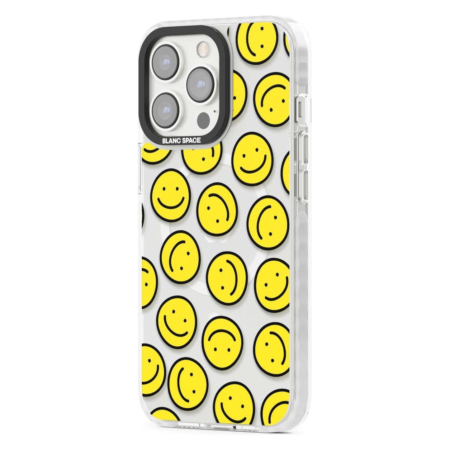 Motif de visage souriant