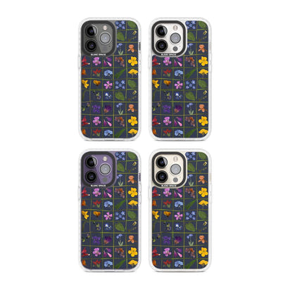 Grille de fleurs sauvages