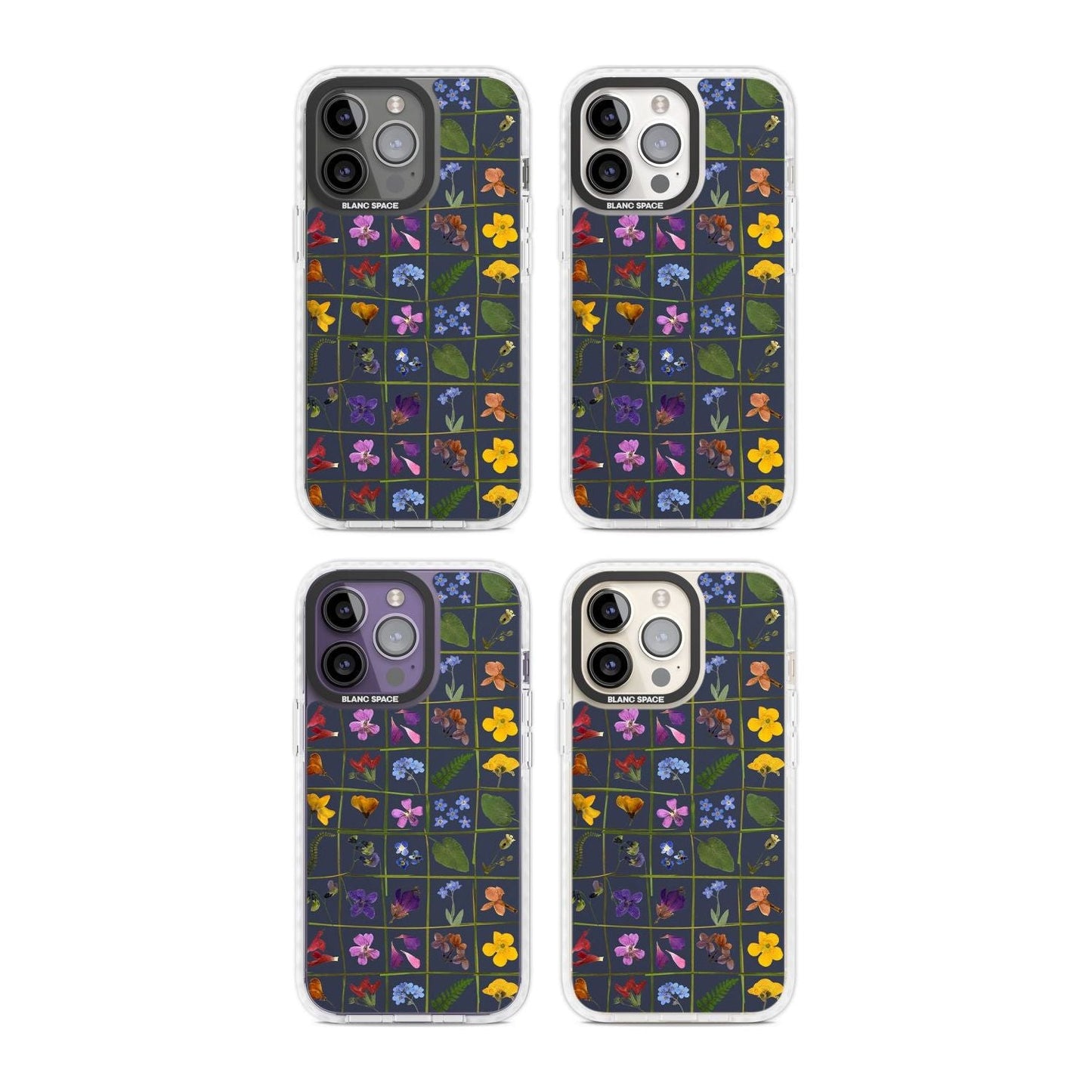 Grille de fleurs sauvages