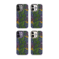 Busy Floral And Fern Design Navy