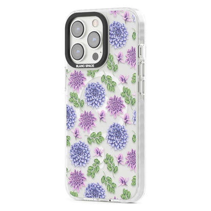 Purple Dahlias Floral