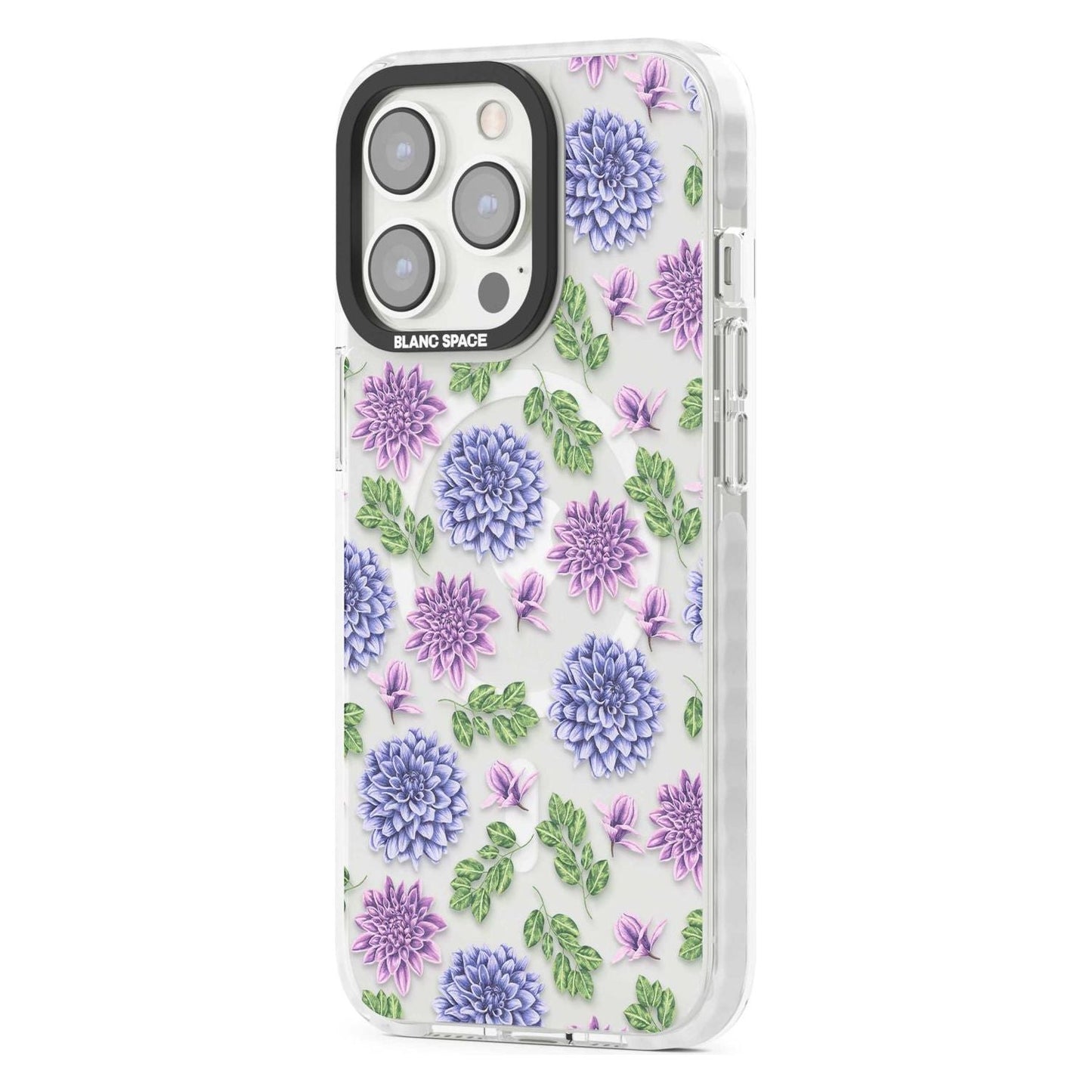 Purple Dahlias Floral