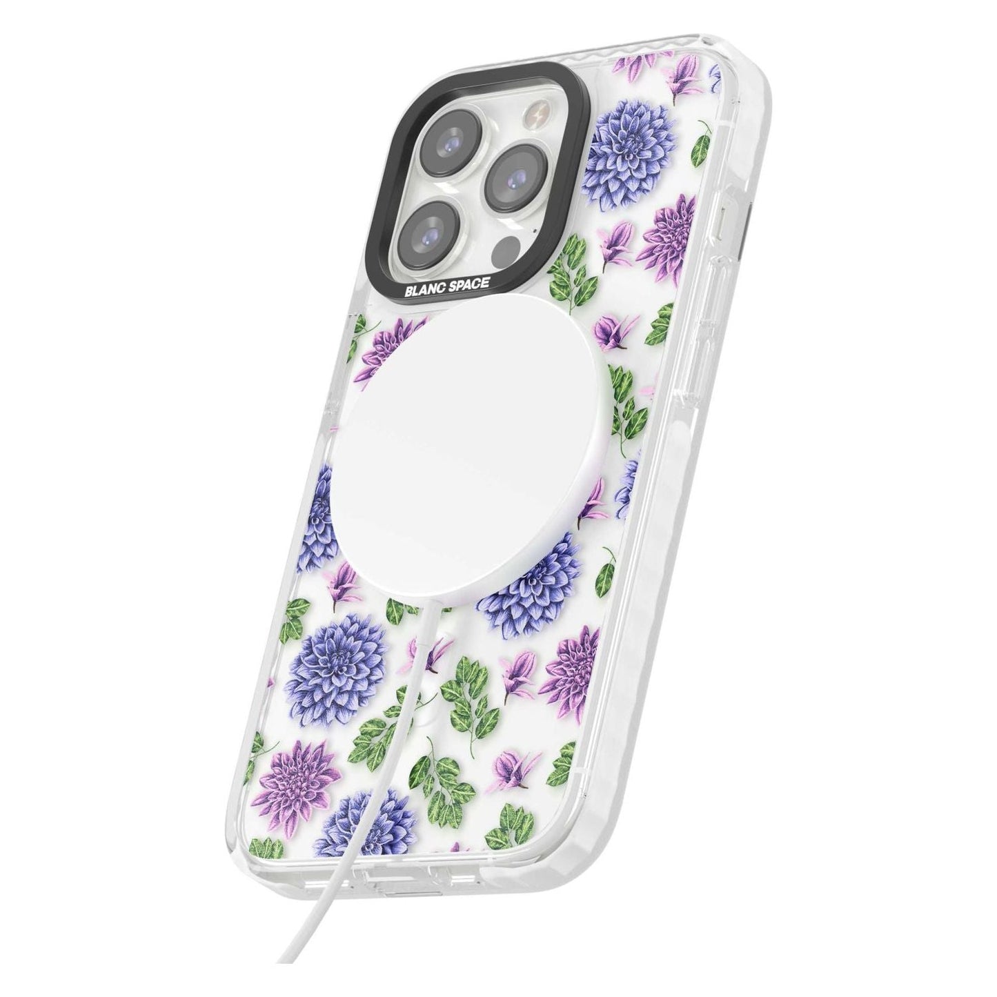 Purple Dahlias Floral