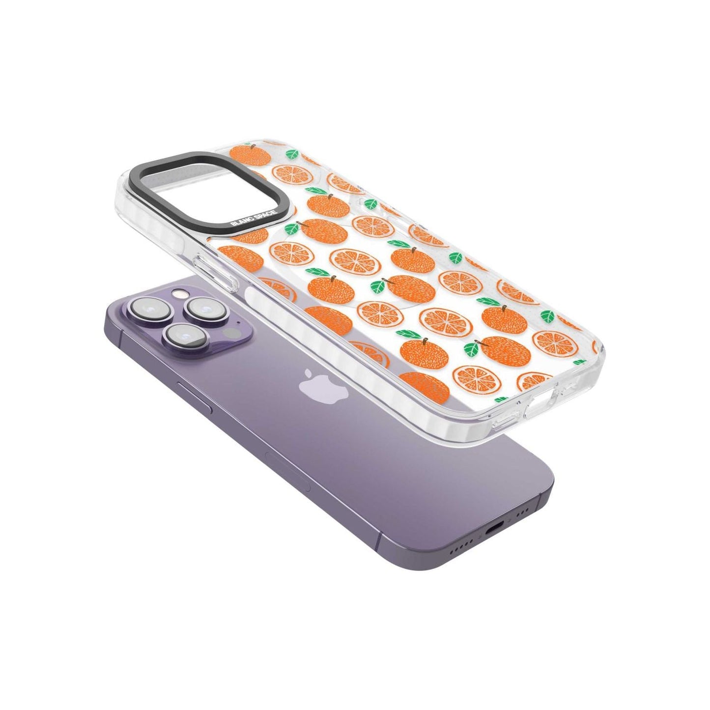 Orangefarbenes Muster